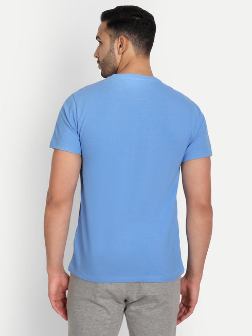 Men's Crew Neck AIRTEX Tee Turquoise